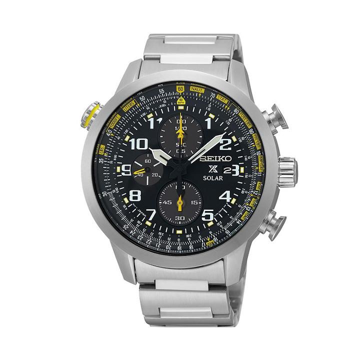 Seiko Men's Prospex Stainless Steel Solar Chronograph Watch - Ssc3609, Silver