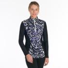 Women's Snow Angel Slimline Quarter-zip Top, Size: Xlrg Av/rg, Dark Blue
