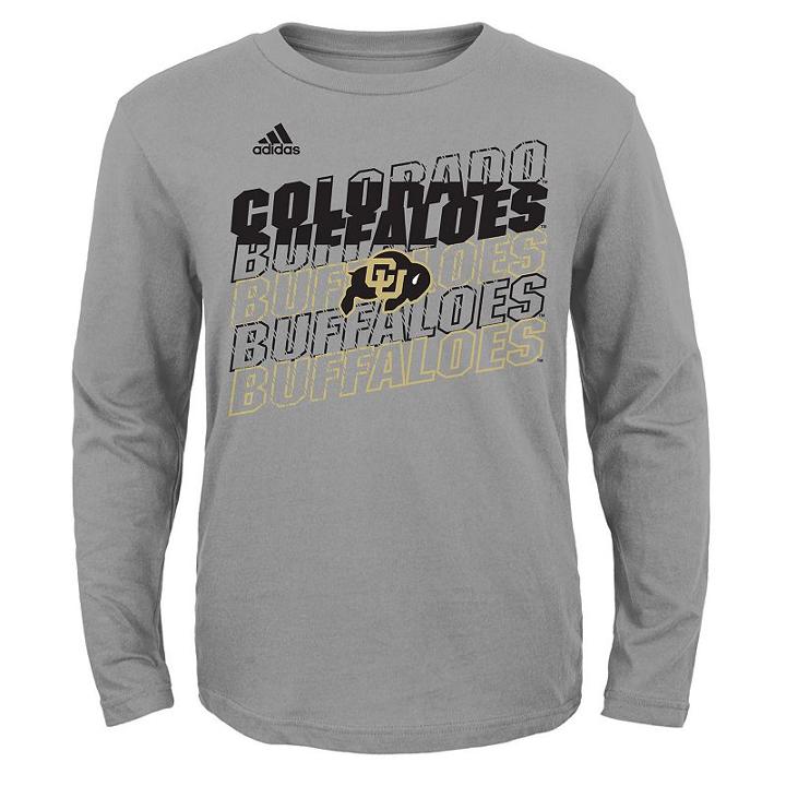 Boys 8-20 Adidas Colorado Buffaloes Tee, Boy's, Size: S(8), Grey Other
