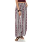 Juniors' Joe B Challis Tie Front Wide-leg Pants, Teens, Size: Large, Blue