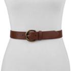 Women's & Plus Size Chaps Cut-edge Bridle Jean Belt, Size: Xl, Brown