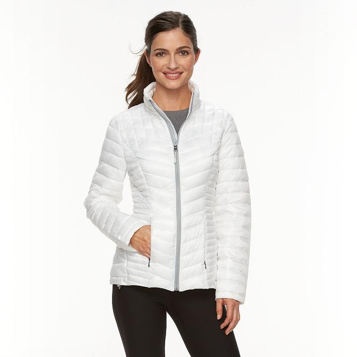 Women's Tek Gear&reg; Lightweight Puffer Jacket, Size: Medium, White