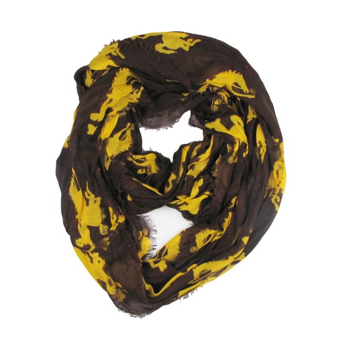 Women's Wyoming Cowboys Logo Infinity Scarf, Wyo Team