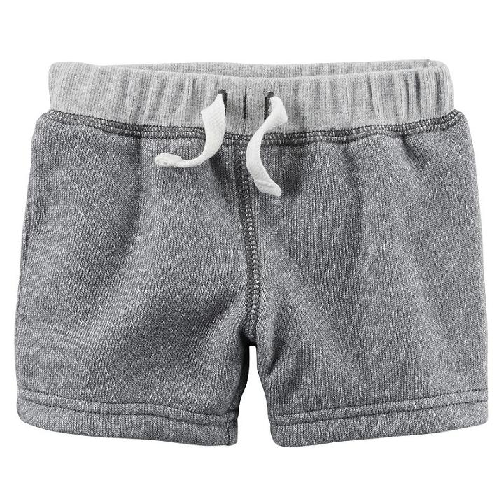 Baby Boy Carter's French Terry Shorts, Size: 3 Months, Light Grey