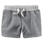Baby Boy Carter's French Terry Shorts, Size: 3 Months, Light Grey