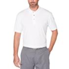 Men's Grand Slam Textured Polo, Size: Small, White