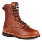 Georgia Boot Farm And Ranch Lacer Men's 8-in. Work Boots, Size: Medium (8.5), Brown