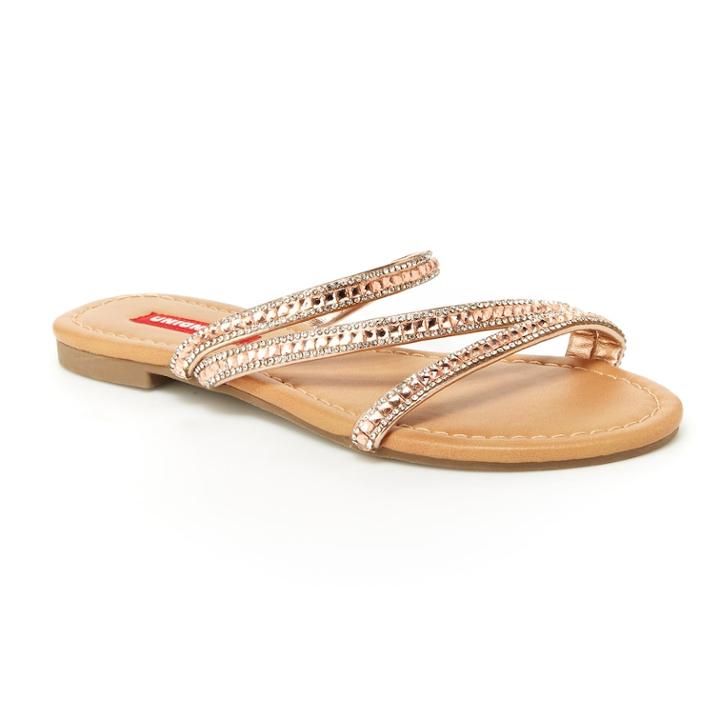 Unionbay Peace Women's Studded Slide Sandals, Size: 6.5, Med Red