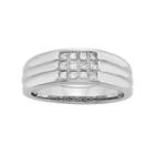 Men's 14k Gold Igl Certified 1/2 Carat T.w. Diamond Wedding Band, Size: 10, White