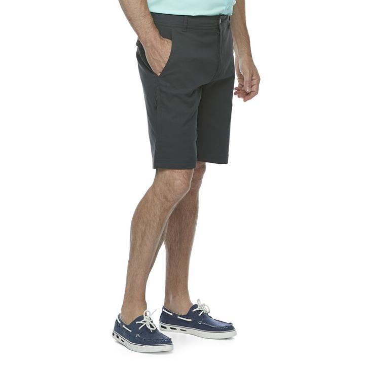 Men's Columbia Omni-shade Performance Utility Shorts, Size: 40, Grey (charcoal)