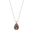 14k Gold Smoky Quartz Briolette Pendant Necklace, Women's, Size: 18, Brown