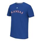 Men's Adidas Kansas Jayhawks Team Font Tee, Size: Medium, Blue