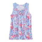 Girls Plus Size Mudd&reg; Lace-up Tank Top, Size: 12 1/2, Light Blue
