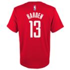 Boys 8-20 Houston Rockets James Harden Player Name & Number Replica Tee, Size: M 10-12, Red