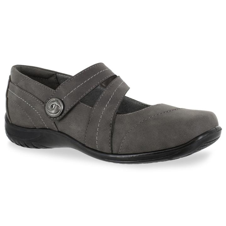 Easy Street Mary Women's Flats, Size: 9.5 Ww, Grey