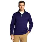 Men's Izod Spectator Classic-fit Fleece Snap-front Pullover, Size: Small, Dark Blue