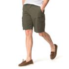 Men's Chaps Classic-fit Textured Cargo Shorts, Size: 40, Green