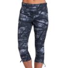 Women's Jockey Sport Texture Weave Print Capri Leggings, Size: Medium, Oxford