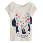 Disney's Minnie Mouse Girls 4-10 Short-sleeved Dot Tee By Jumping Beans&reg;, Size: 7, White Oth