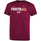 Boys 8-20 Nike Virginia Tech Hokies Legend Football Tee, Size: Xl 18-20, Red