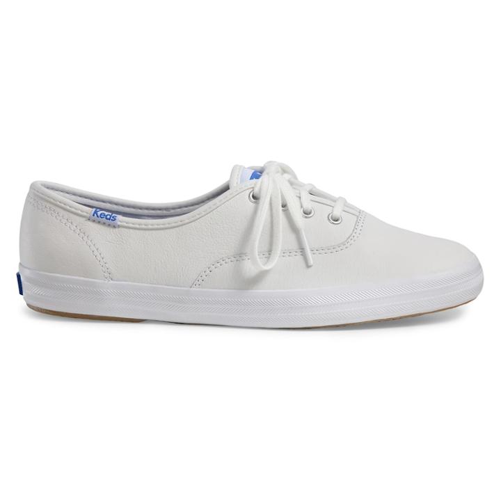 Keds Champion Women's Leather Oxford Shoes, Size: 5.5 Med, White