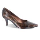 Easy Street Chiffon Women's Dress Heels, Size: 9.5 Wide, Brown