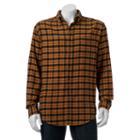 Big & Tall Croft & Barrow&reg; Classic-fit Plaid Flannel Button-down Shirt, Men's, Size: Xxl Tall, Gold