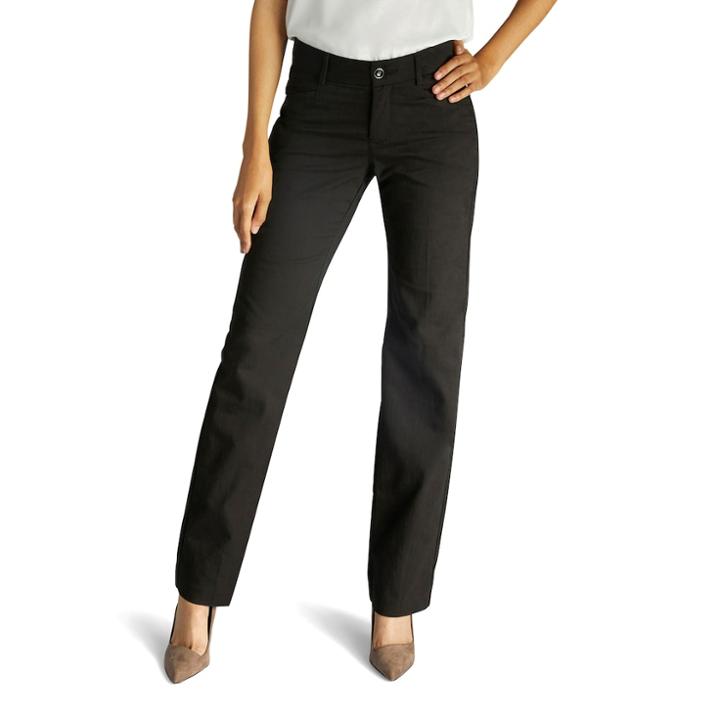 Women's Lee Maddie Freedom Trouser Pants, Size: 8 - Regular, Black