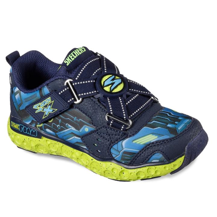 Skechers Skech-x Cosmic Foam Portal-x Portal Boys' Sneakers, Size: 2, Brown Over