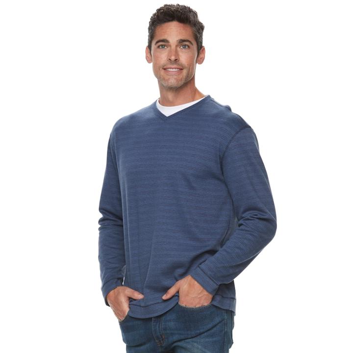 Men's Method Classic-fit Interlock Mock-layer Tee, Size: Xl, Blue (navy)