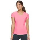 Women's Fila Sport&reg; Essential V-neck Short Sleeve Tee, Size: Xs, Med Pink
