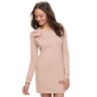 Juniors' Almost Famous Ripped Shift Dress, Teens, Size: Small, Dark Pink