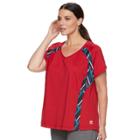 Plus Size Fila Sport&reg; Basic Movement Tee, Women's, Size: 3xl, Med Red