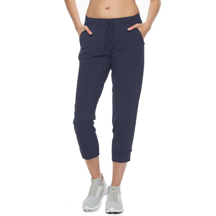 Women's Tek Gear&reg; Woven Ankle Pants, Size: Medium, Dark Blue