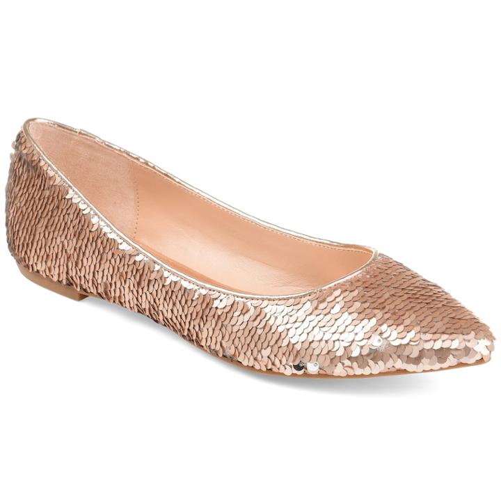 Journee Collection Cree Women's Flats, Size: Medium (9), Dark Pink