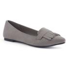 Lc Lauren Conrad Women's Pointed Toe Loafers, Size: 7.5, Med Grey
