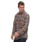 Men's Sonoma Goods For Life&trade; Slim-fit Flannel Button-down Shirt, Size: Xxl, Med Beige