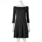 Women's Apt. 9&reg; Off-the-shoulder Shift Dress, Size: Large, Oxford