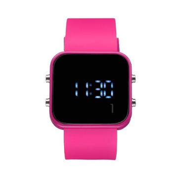 1:face Breast Cancer Unisex Digital Watch, Pink