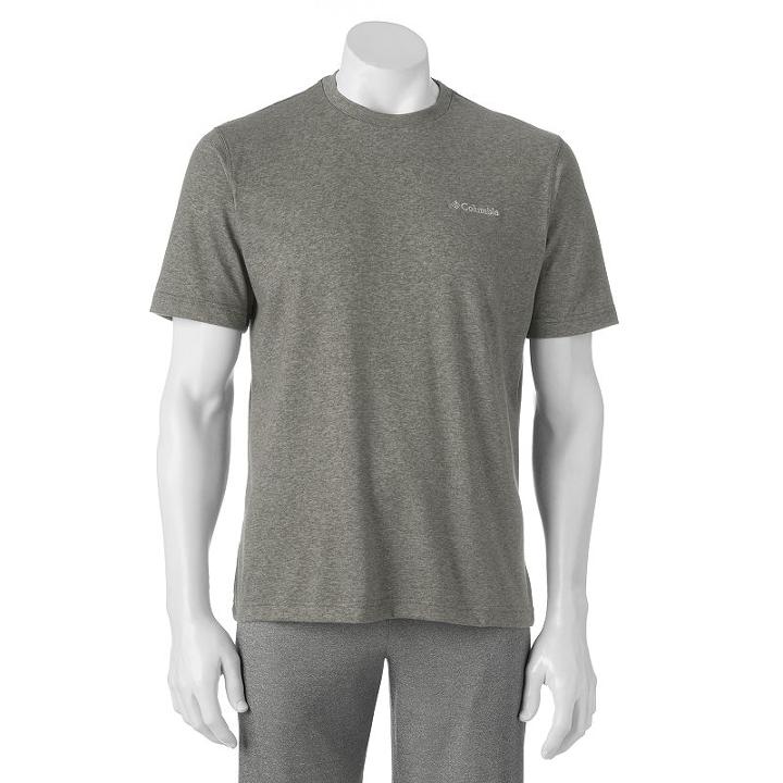 Men's Columbia Omni-wick Pacific Ridge Tee, Size: Small, Dark Grey