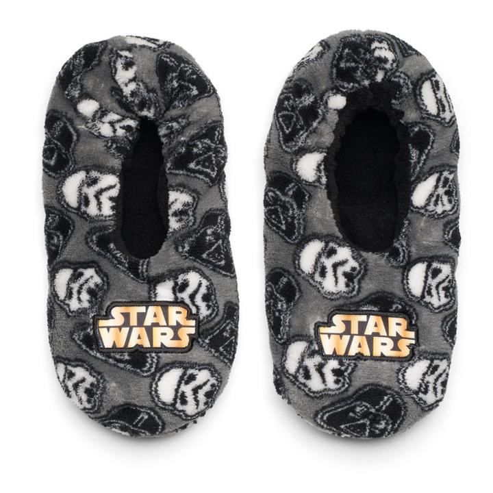Boys 4-20 Star Wars Fuzzy Slippers, Size: Medium/large, Silver