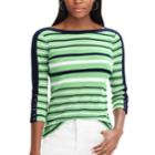 Women's Chaps Waffle-knit Boatneck Top, Size: Xs, Green