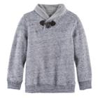 Boys 4-7x Sonoma Goods For Life&trade; Shawl Collar Pullover Sweater, Size: 7x, Dark Grey