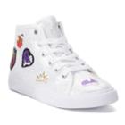 Disney D-signed Patch Girls' High Top Shoes, Size: 3, Silver