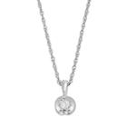 1/10 Carat T.w. Diamond Sterling Silver Pendant Necklace, Women's, White
