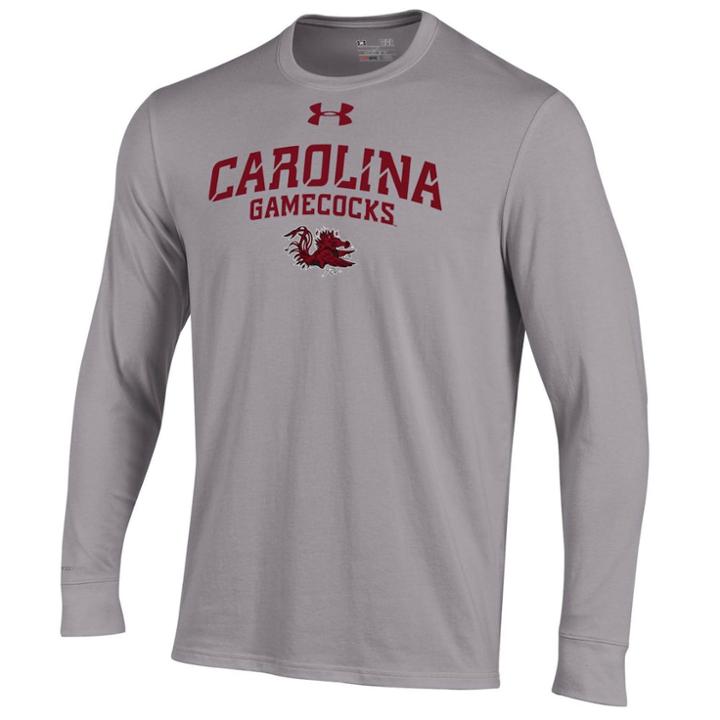 Men's Under Armour South Carolina Gamecocks Long-sleeve Tee, Size: Xl, Gray