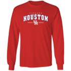 Men's Houston Cougars Slab Tee, Size: Large, Red
