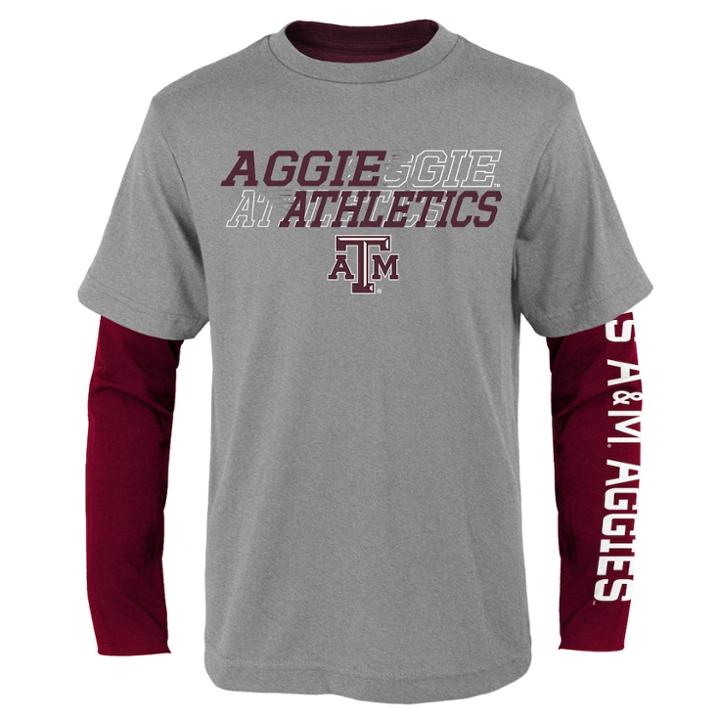 Boys 8-20 Texas A & M Aggies United Tee Set, Size: L 14-16, Grey