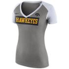 Women's Nike Iowa Hawkeyes Football Top, Size: Large, Dark Grey