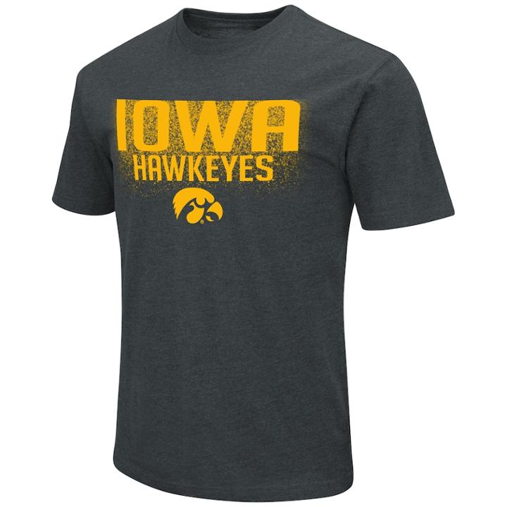 Men's Iowa Hawkeyes Team Tee, Size: Xl, Black